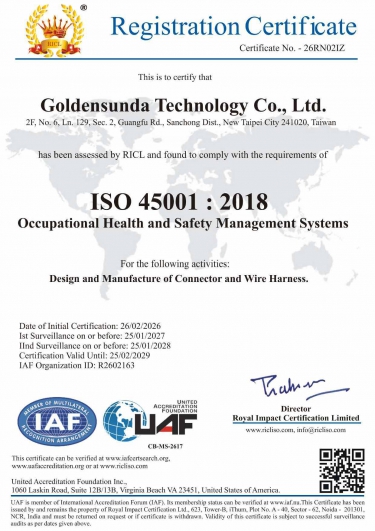 恭賀！本公司通過 ISO 14001 及 ISO 45001 定期稽核